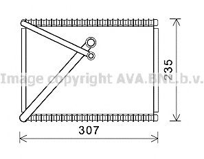 AVA QUALITY COOLING vov156 -  Испаритель, кондиционер